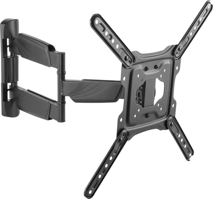DELTACO OFFICE ARM-0257, Vrij Kantelbaar, draaibaar, TV Beugel, 23"- 55 inch, max. 35 kg, zwart