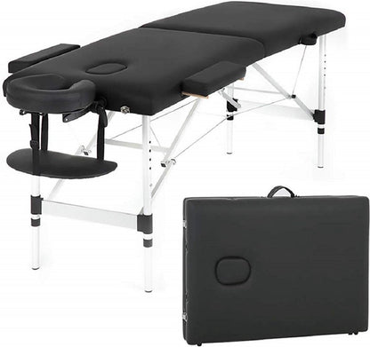 BestMassage BT-ALMT4260 - Massagetafel - 186 cm - Zwart