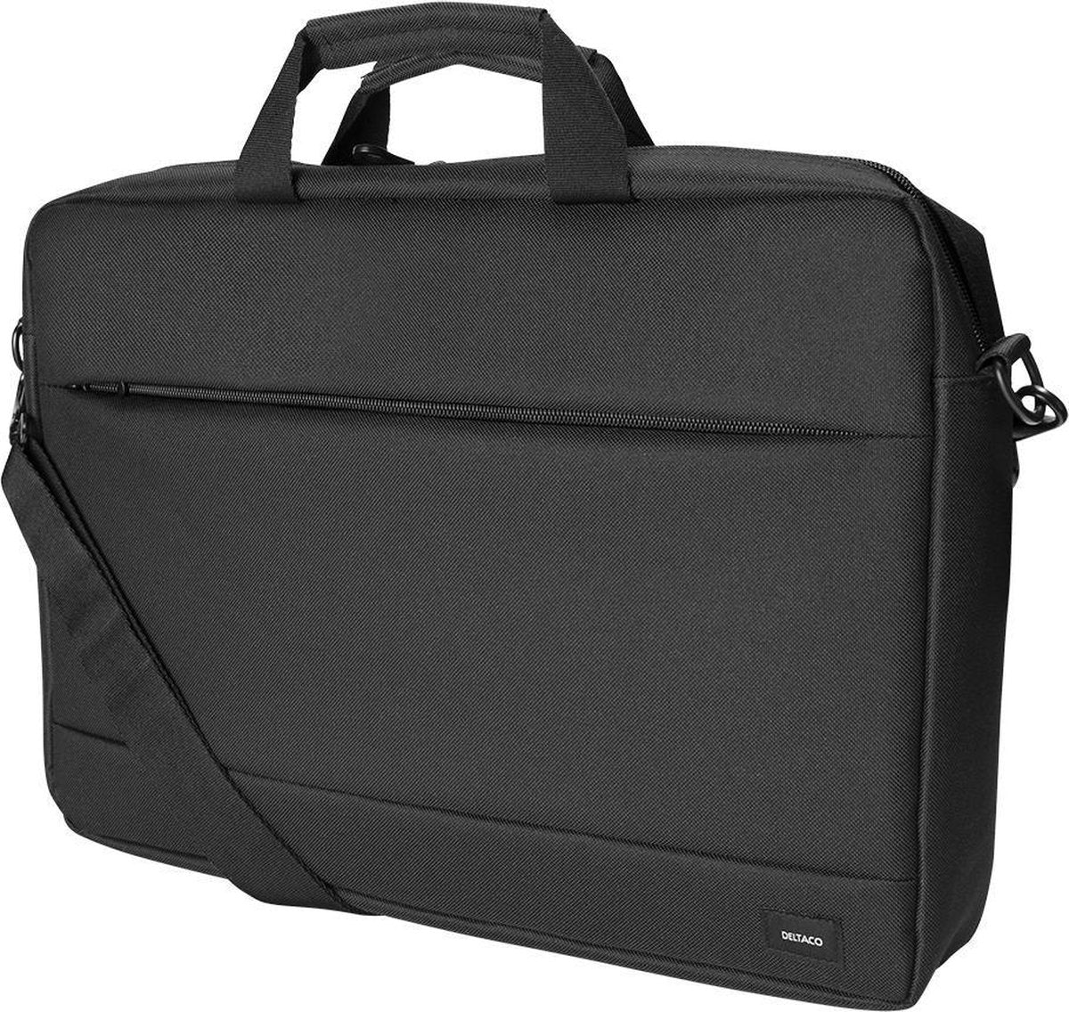 DELTACO NV-806 Laptop bag for laptops up to 15.6" inch - With shoulder strap - Polyester - Black