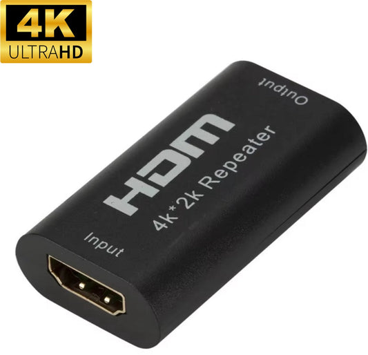Delmark 4K HDMI Repeater – Signaalversterker tot 40 meter – Plug & Play – Zwart