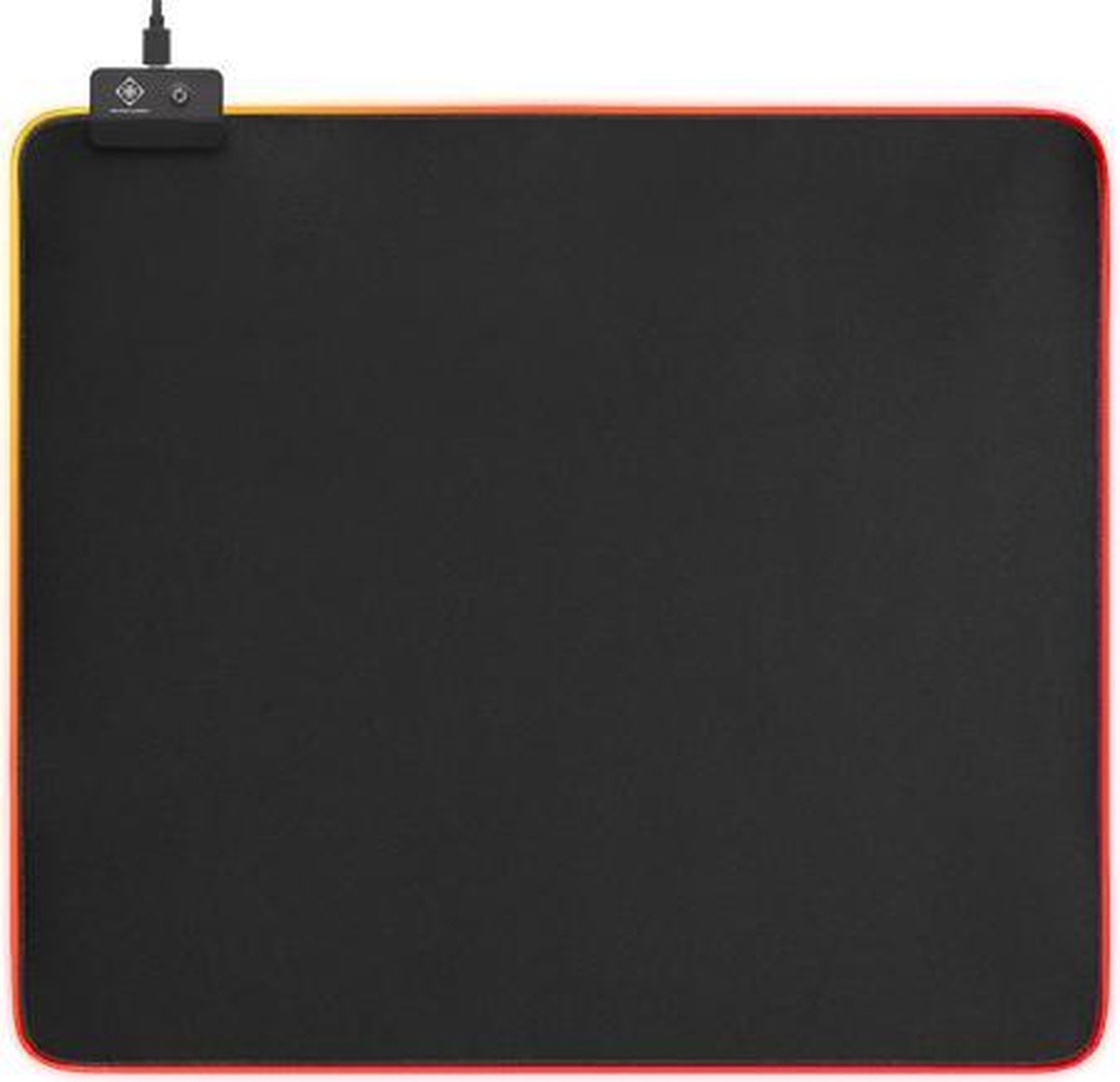 DELTACO GAM-078 - Gaming Muismat XL - RGB Gaming Muismat XL (450x400x4 mm)