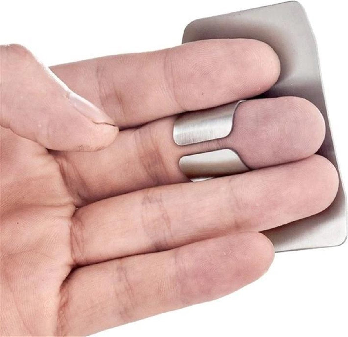 Vingerbescherming Snijden - Roestvrij vinger beschermer - Vingerbeschermer keuken - Vinger bescherming - Vinger beschermen - RVS - Hand Protector - Vinger Snij Beschermer - Mes Tool - Handbeschermer- Design voor 1 vinger
