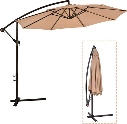 FDW HU-D1083-Tan Floating parasol - 304.8 cm - Tan