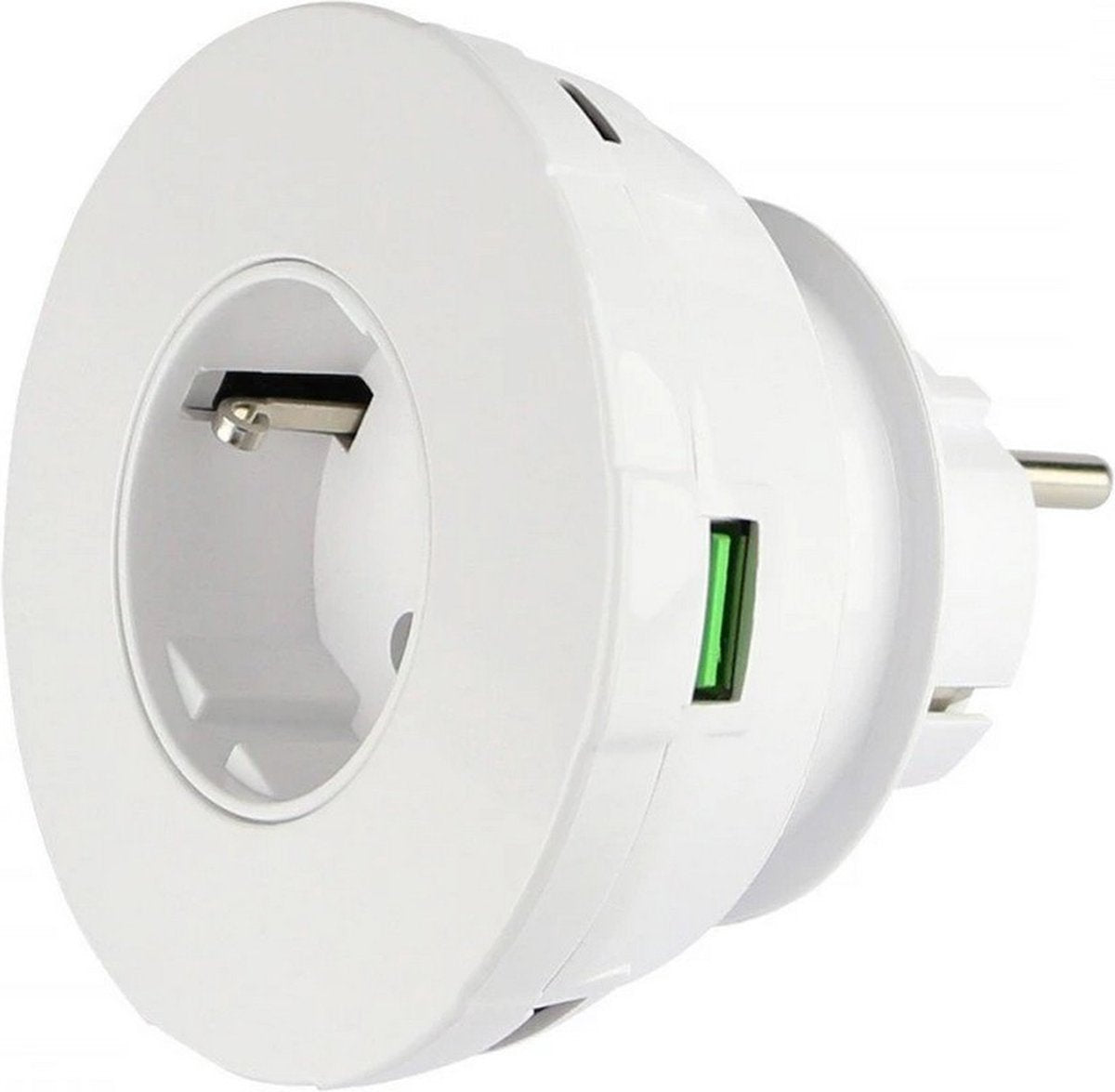Fontastic 260742 Stopcontact - 4 in 1 - USB-A en USB-C - Snellader - Wit
