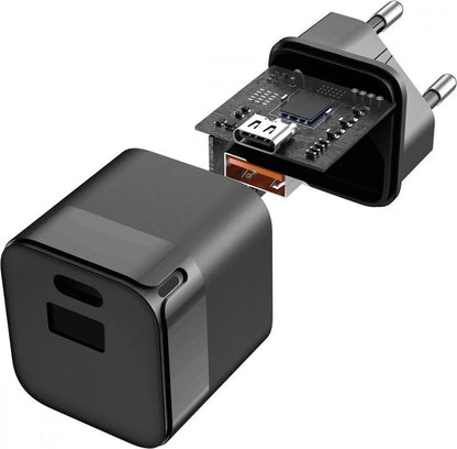 Fontastic 261350 Charger USB-A to USB-C - Fast Charger - 30W - Black