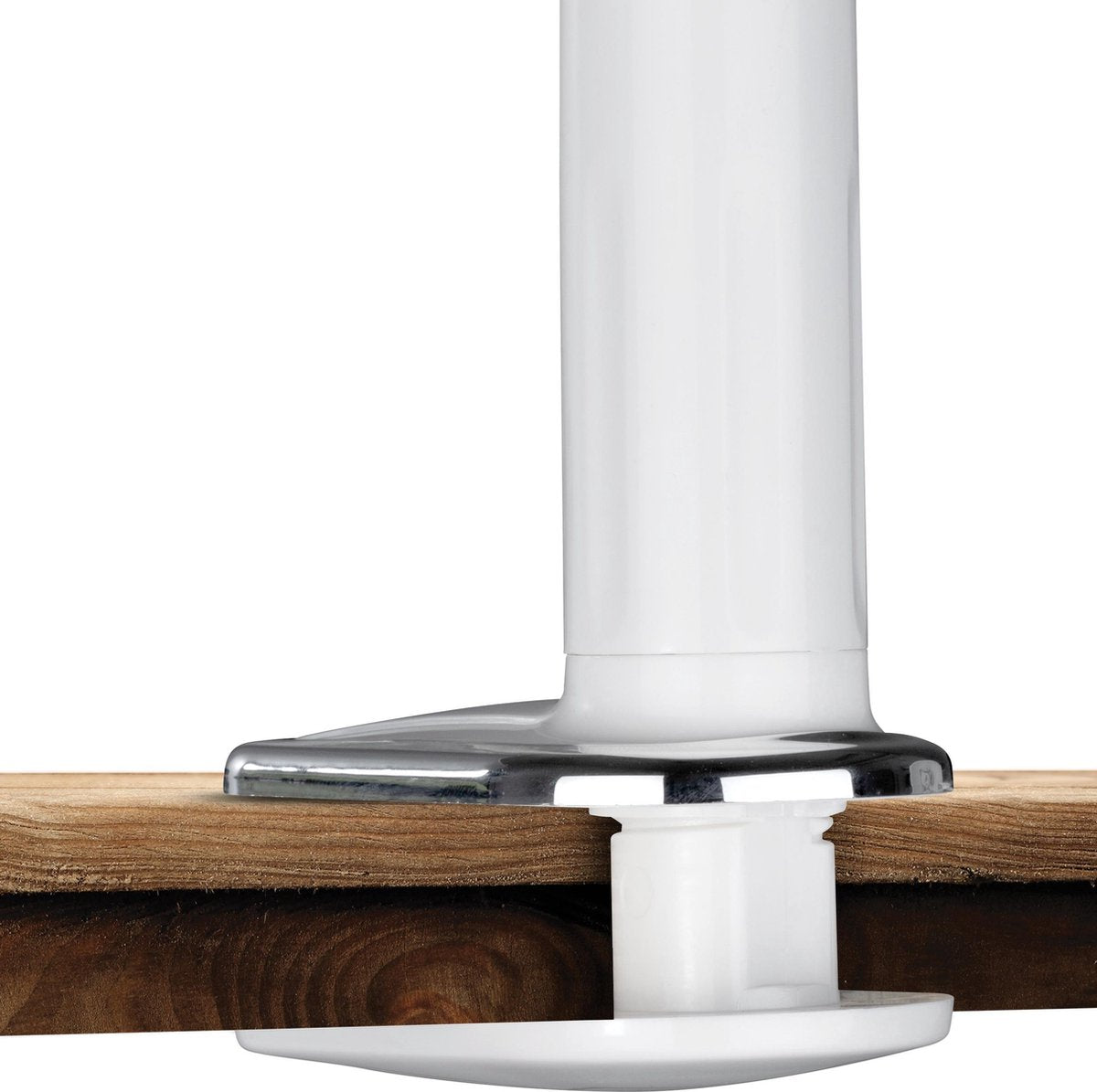 DELTACO ARM-277 Standaard voor smartphones tablets - Universeel - Met bureauklem - Vaste en flexibele arm - Wit