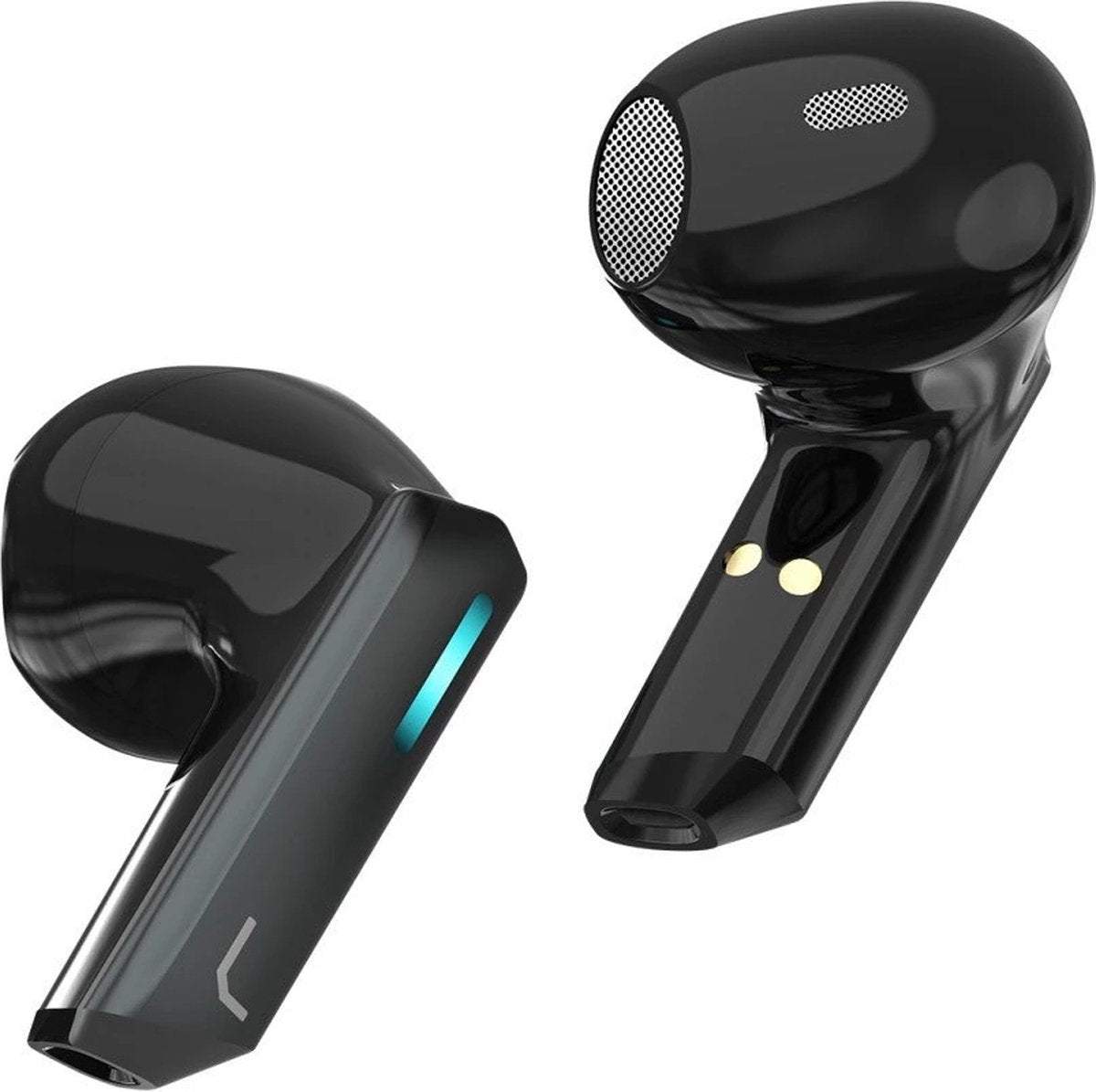 Fontastic - 262265 - Draadloze Oordopjes en Ingebouwde speaker - Inclusief Zaklampfunctie - Zwart