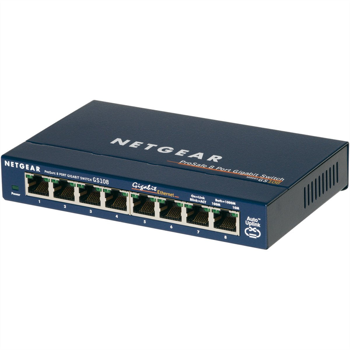 NETGEAR GS108 - Netwerk Switch - Unmanaged - 1 Gbps - 8 poorten