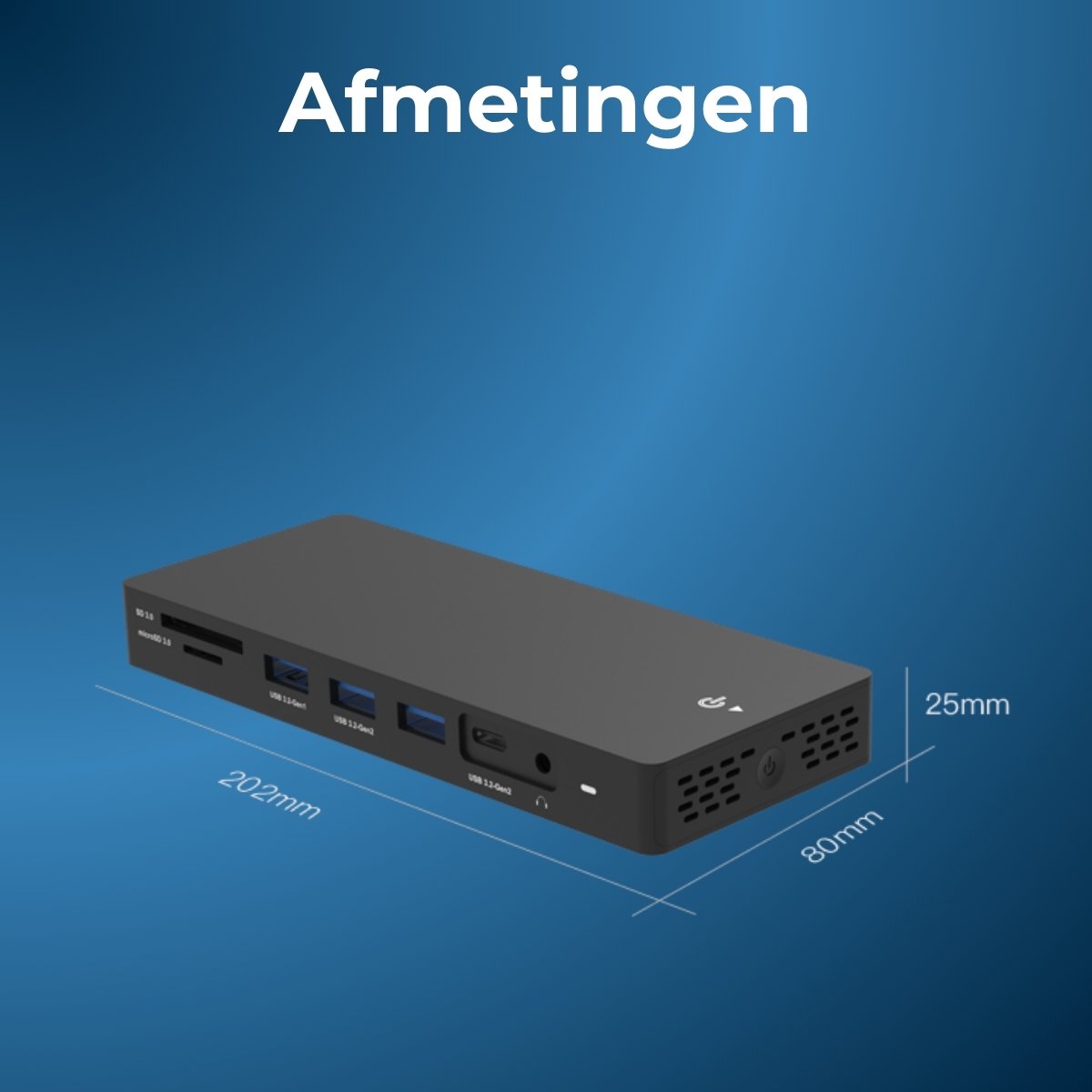Delmark 13-in-1 USB-C Docking Station (2x DP + HDMI) - PD100W
