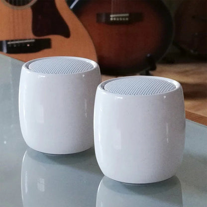 Fontastic Wireless Speakers - 5x5 cm - 2 X 5Watt - Bluetooth - Suitable for Smartphone and Tablet - Portable - White