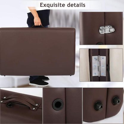 BestMassage MT-296-BROWN - Massage table - 186 cm