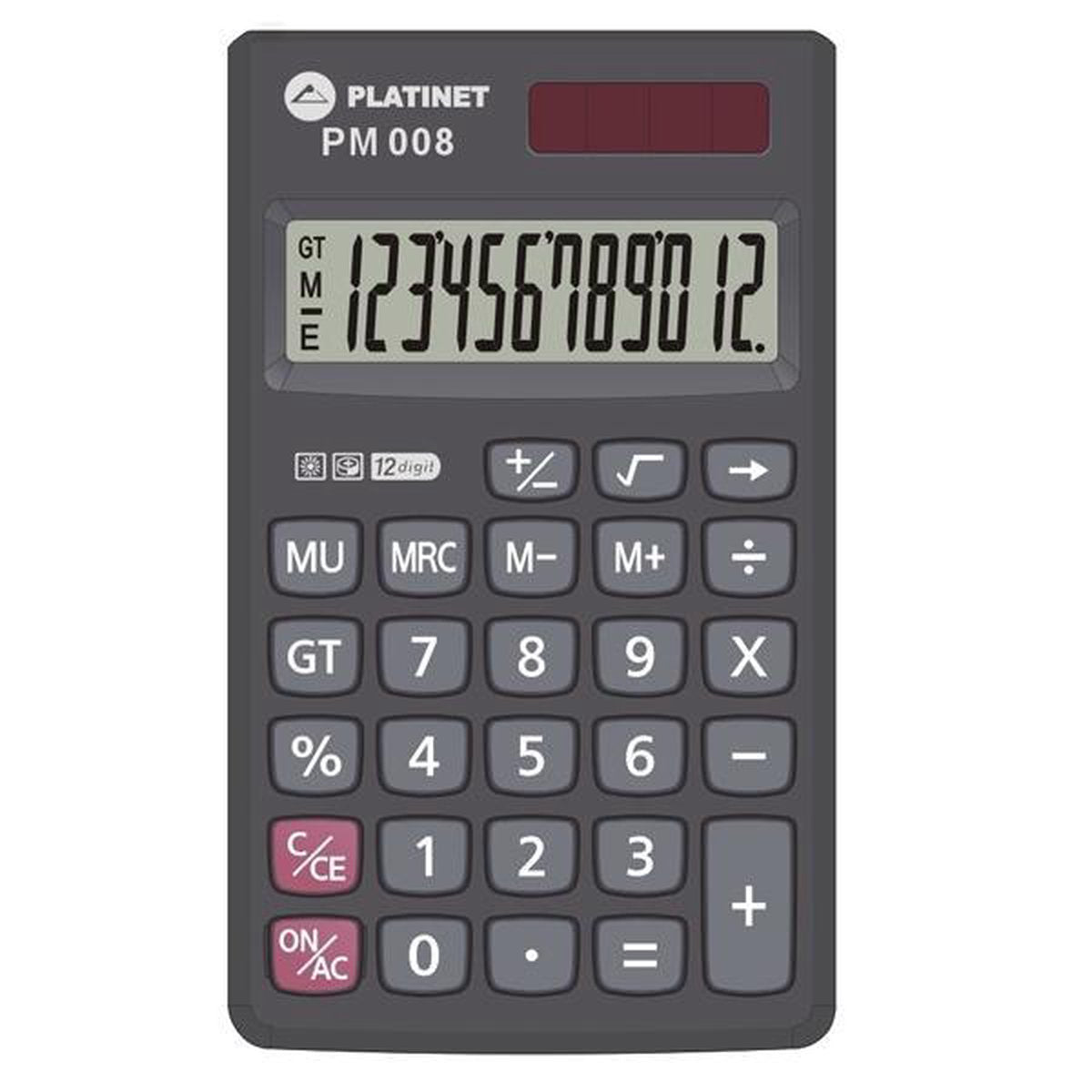 Platinet PMC008_A Pocket Basic Calculator Gray calculator