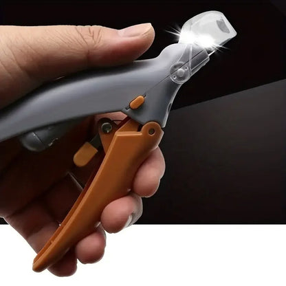 Huisdier nagelknipper - LED lampje - Opvangbakje - Honden nagelknipper - Veilig Knippen - RVS - Wit