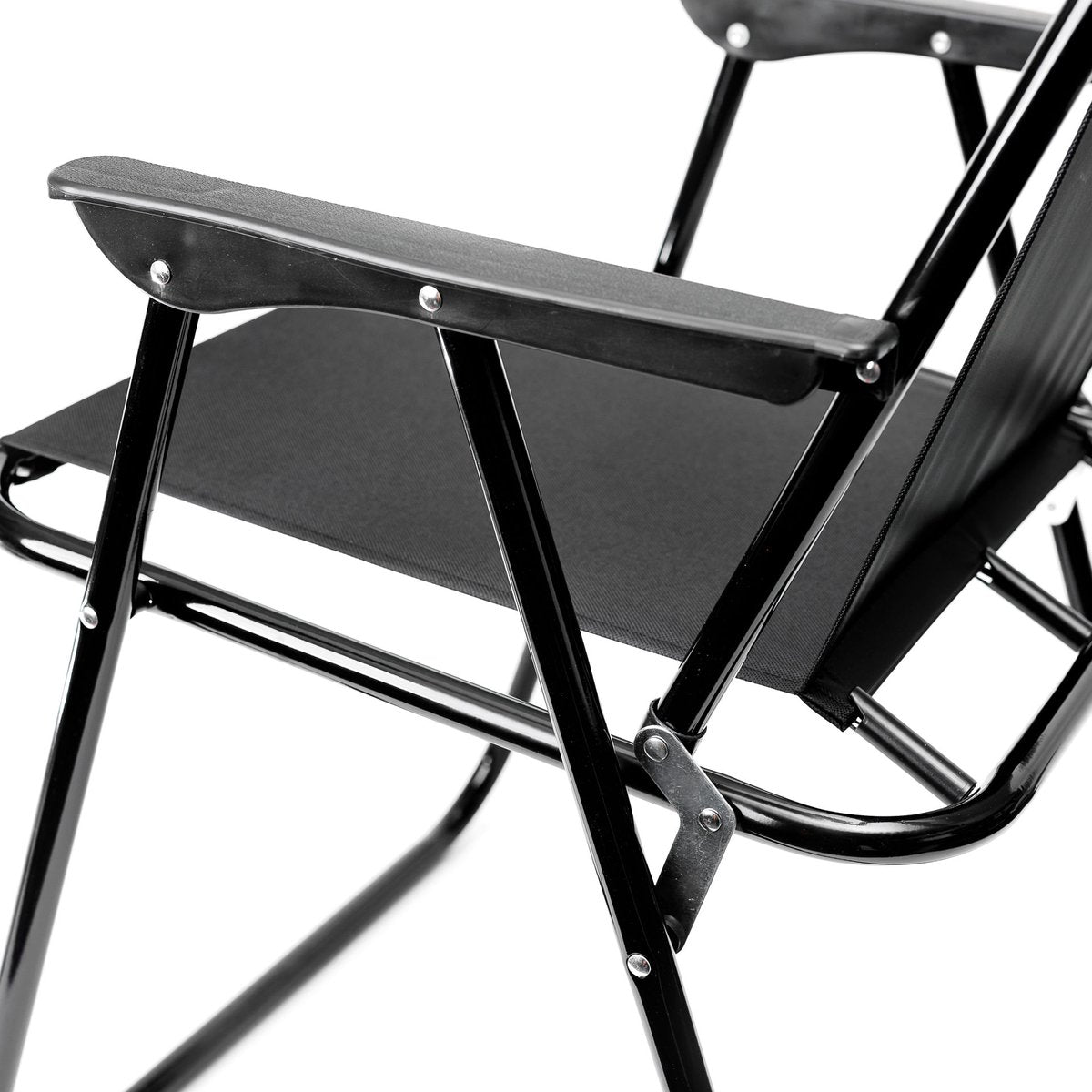 Platinet Opvouwbare Campingstoel - 52x44x75 cm - Tot 90kg - Zwart