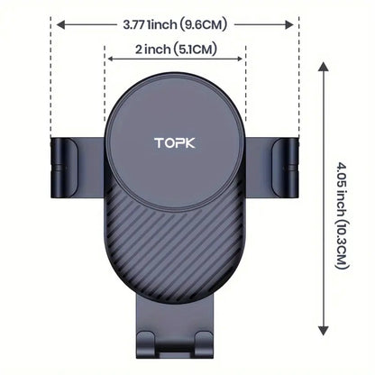 TOPK Auto Telefoonhouder - Air Vent - Ventilatie Houder - 360 rotatie - Universeel