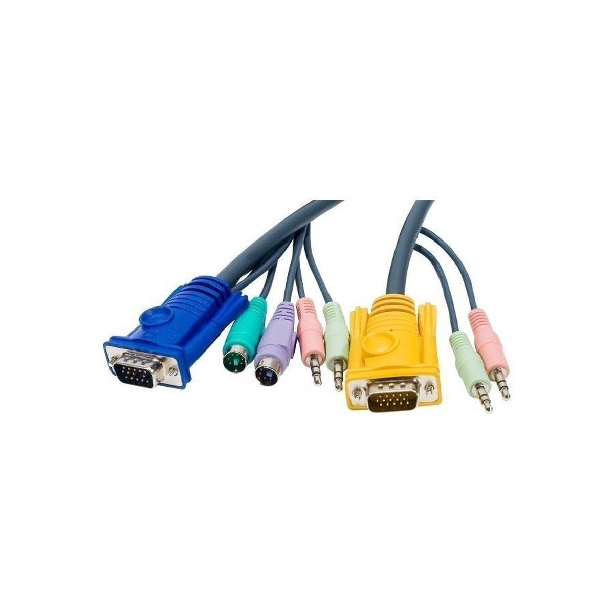 Aten 2L5303P toetsenbord-video-muis (kvm) kabel 3 m Zwart