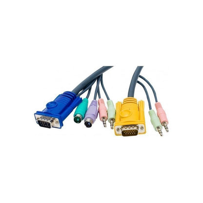 Aten 2L5303P toetsenbord-video-muis (kvm) kabel 3 m Zwart