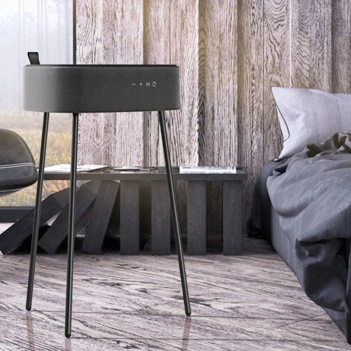 Fontastic 260667 Draadloze luidspreker table design - Bluetooth 5.0 - Zwart/Hout