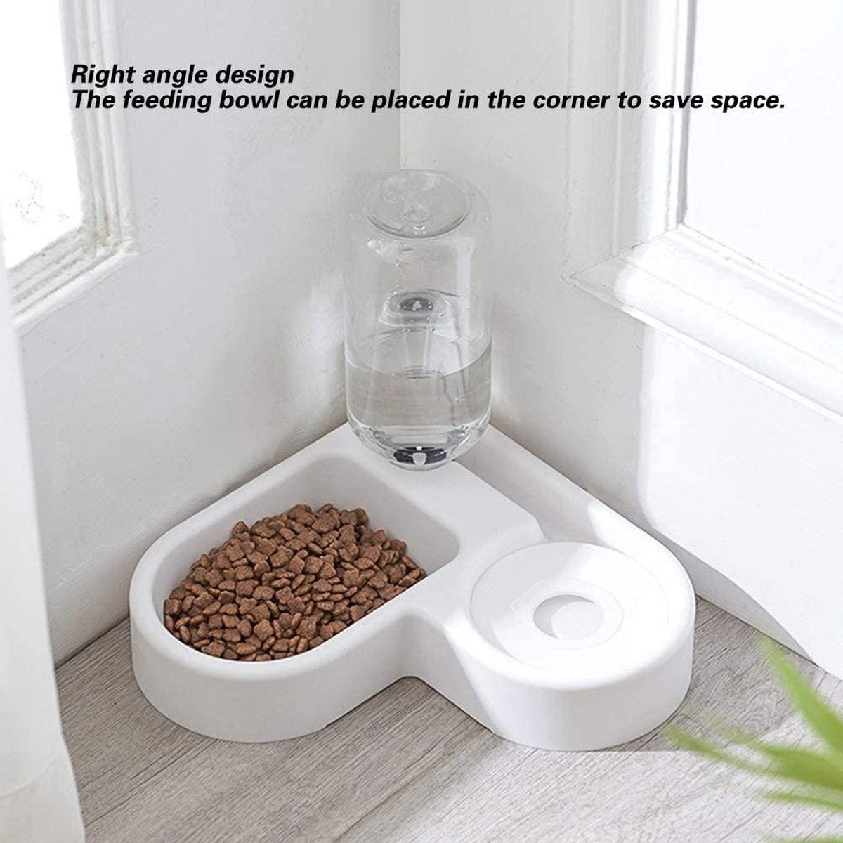 Voerbak en waterbak hond of kat | automatisch water vullend | Huisdier combinatie voer- en water bak