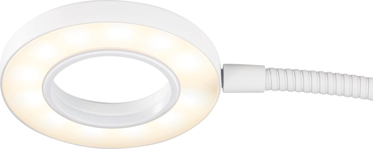 DELTACO ARM-280 3-in- één Selfie Ringlamp voor smartphone - Met microfoonhouder - Wit
