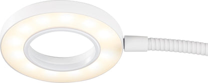 DELTACO ARM-280 3-in- één Selfie Ringlamp voor smartphone - Met microfoonhouder - Wit