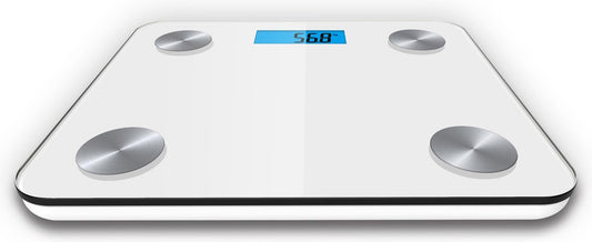 Platinet personen weegschaal / body scale - wit - bluetooth en app