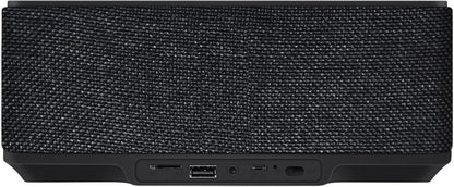 Platinet PMGQ15S - Draagbare Stereo Bluetooth Speaker met wekker en belfunctie - FM-Radio - Bluetooth 5.0 - USB - SD - Thermometer - Zwart