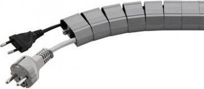 ALFACO FA-3000B (LFR01), Kabelmanagement verstelbaar, Kabelgoot, hard plastic, 50 delen, 1,25 m, grijs