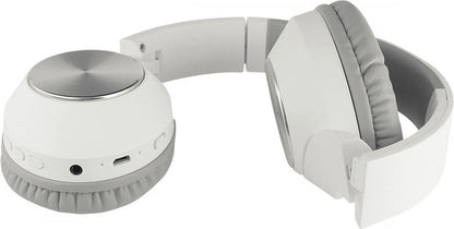 Fontastic - 262654 - Draadloze Koptelefoon Met Microfoon - Volumeregeling - Compact Design - Wit