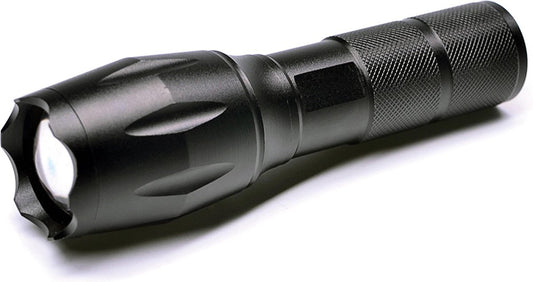 Platinet PAFT10W Tactische oplaadbare LED zaklamp met powerbank functie zwart