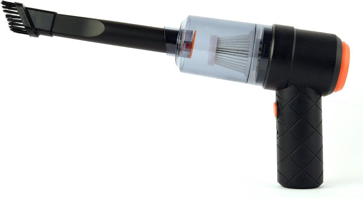 Delmark Portable Mini Car Vacuum Cleaner 2-in-1 - Incl. Blowing Function - Rechargeable with USB C