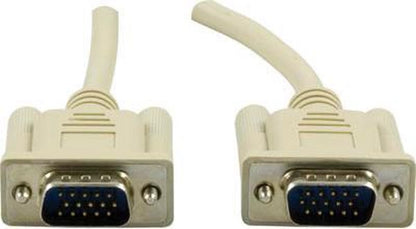 DELTACO DEL-39A, VGA mannelijk naar VGA mannelijk, grijs - 2 meter