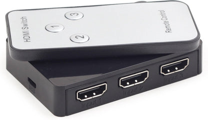 CablExpert HDMI Switch - HDMI switch met Afstandsbediening - 4K Ultra HD - 1080p Full HD - 3 Poorts