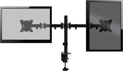 Platinet Omega OUPC024D Double monitor arm for desks and tables, for two 13 to 27 inch screens, Vesa standard, black