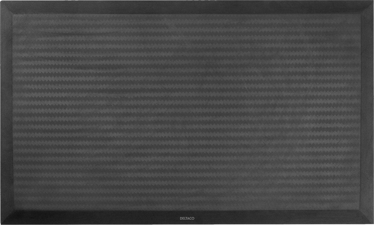 DELTACO OFFICE DELO-0301, Ergonomische vloermat voor bureau, anti-slip, rubber, zwart
