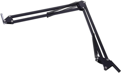 NÖRDIC BM800USB Microfoonkit met USB, condensatormicrofoon, tafelstandaard popfilter, shockmount en audiokabel, Zwart / Goud