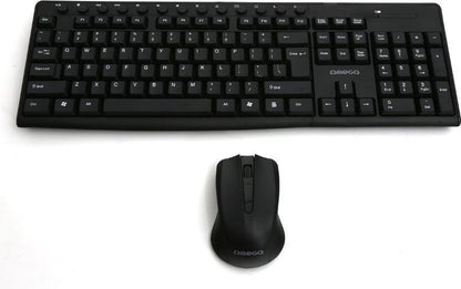 Omega OKM071B, toetsenbord met muis RF Draadloos QWERTY Amerikaans Engels, zwart
