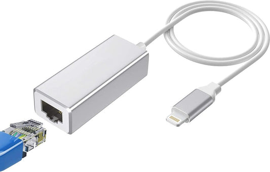 NÖRDIC LAN-LGT Lightning to Ethernet Network Adapter - 10/100 Mbps - 1m - White