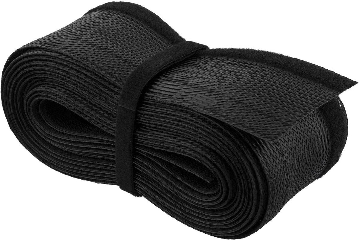 DELTACO LDR16 - Kabelsok in nylon met klittenband - 3 meter