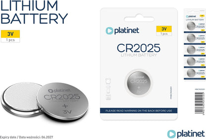 PLATINET PMBCR2025 CR2025 knoopcel batterijen 5 stuks