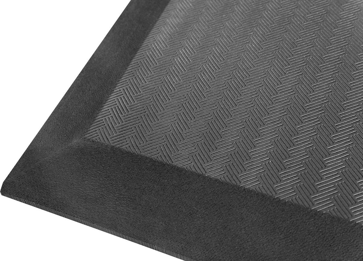 DELTACO OFFICE DELO-0301, Ergonomische vloermat voor bureau, anti-slip, rubber, zwart