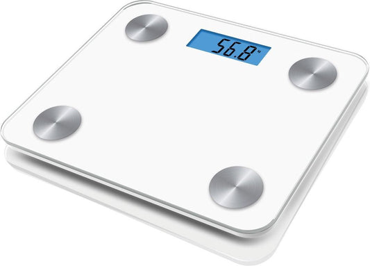 Platinet personen weegschaal / body scale - wit - bluetooth en app