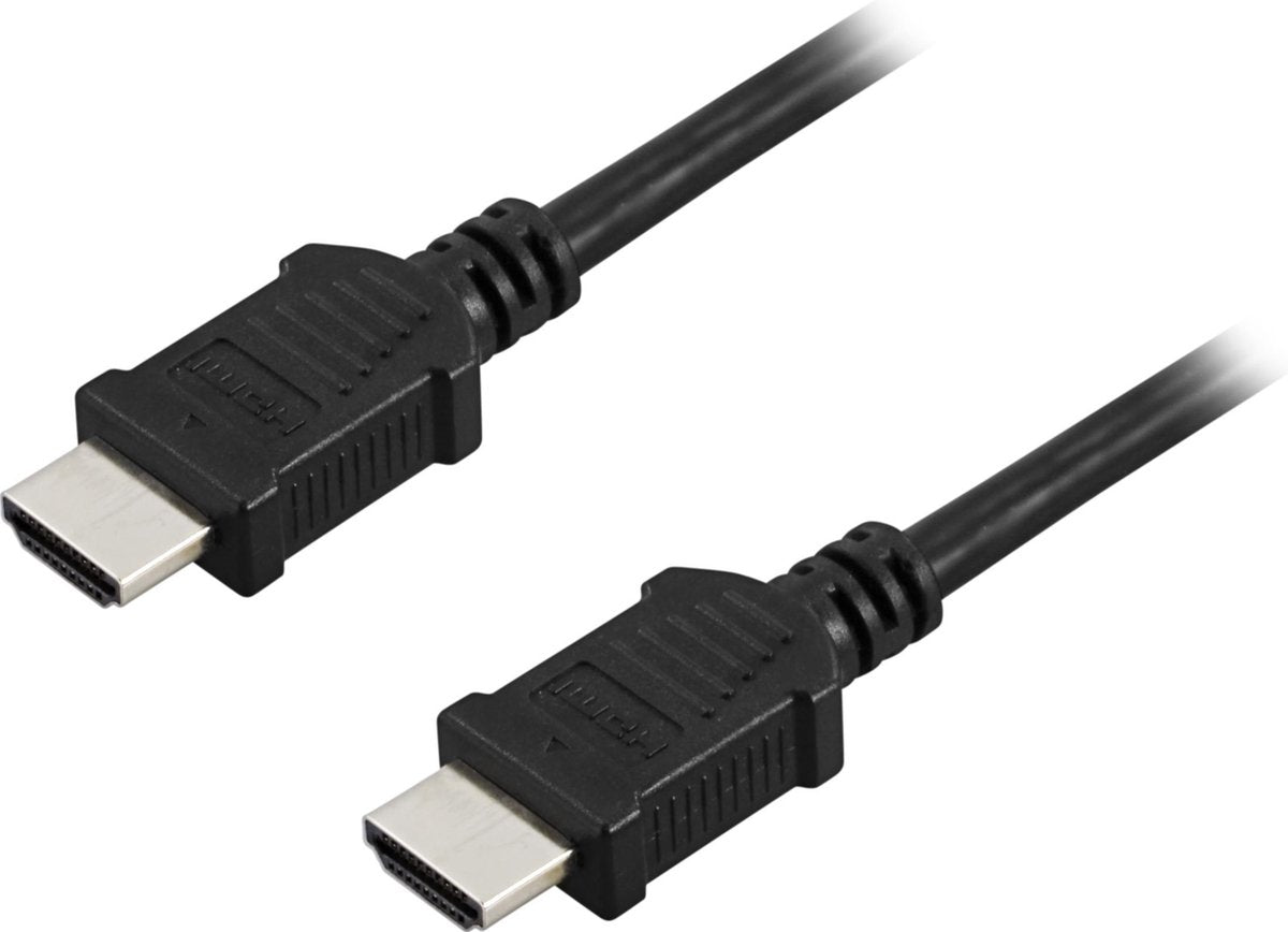 DELTACO HDMI-905, HDMI naar HDMI kabel, Ultra High speed, 4K, 60Hz, 0,5 m, zwart