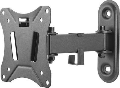 DELTACO OFFICE ARM-0250, Tiltable, swivel, TV bracket, foldable, 13"- 27 inch, max. 25 kg, black