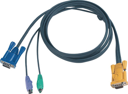 Aten 2L5206P keyboard-video-mouse (kvm) cable 6 m Black 