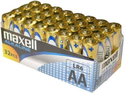 Maxell MXBLR06P32 AA Batterijen (LR06) 32 stuks