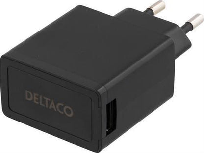 Deltaco USB-AC77 Charger for Mobile Devices Indoor Black