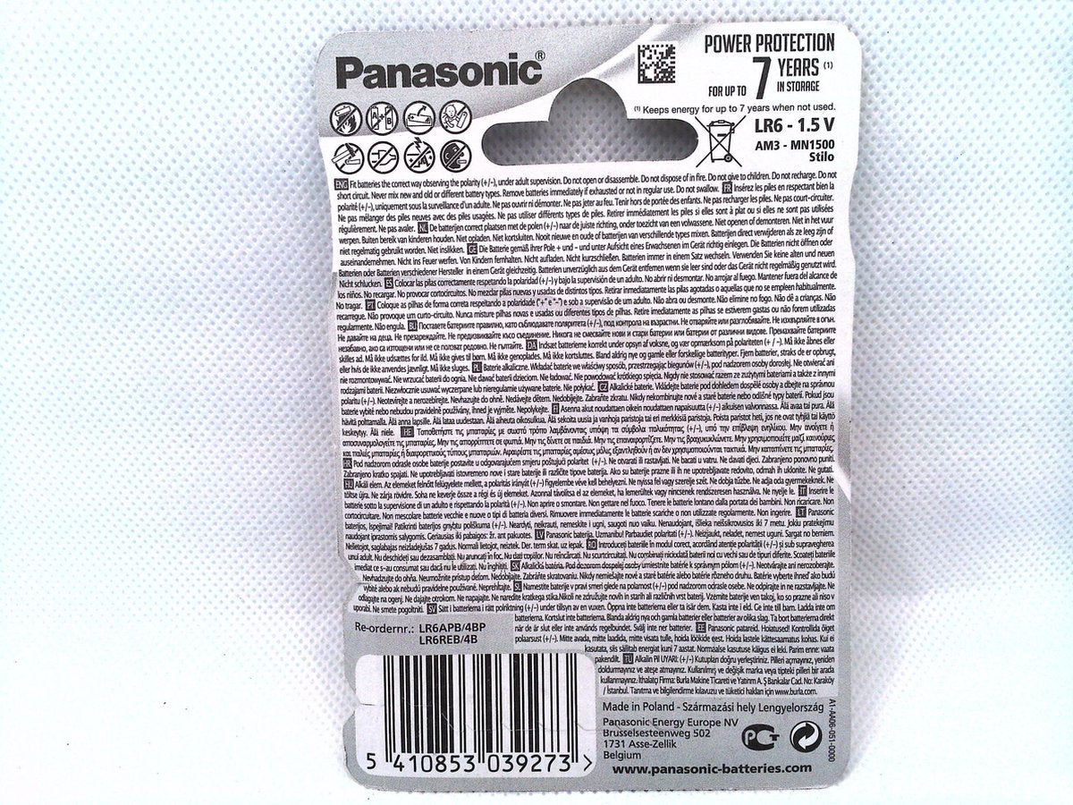 Panasonic AA Alkaline Power Batterijen