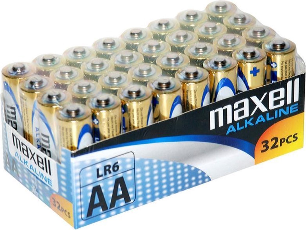 Maxell MXBLR06P32 AA Batterijen (LR06) 32 stuks