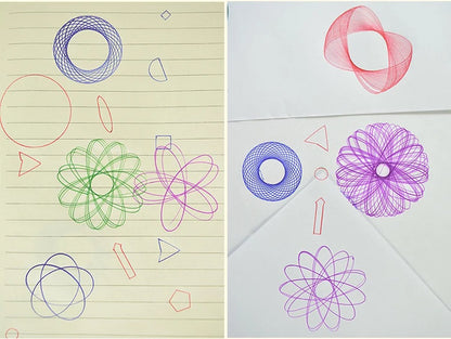 Spirograph - 20cm x 9.9cm- Spirograaf - Radiaaltekeninstrument - Rotatietekeninginstrument - Cirkeltekenmachine - Cyclograaf